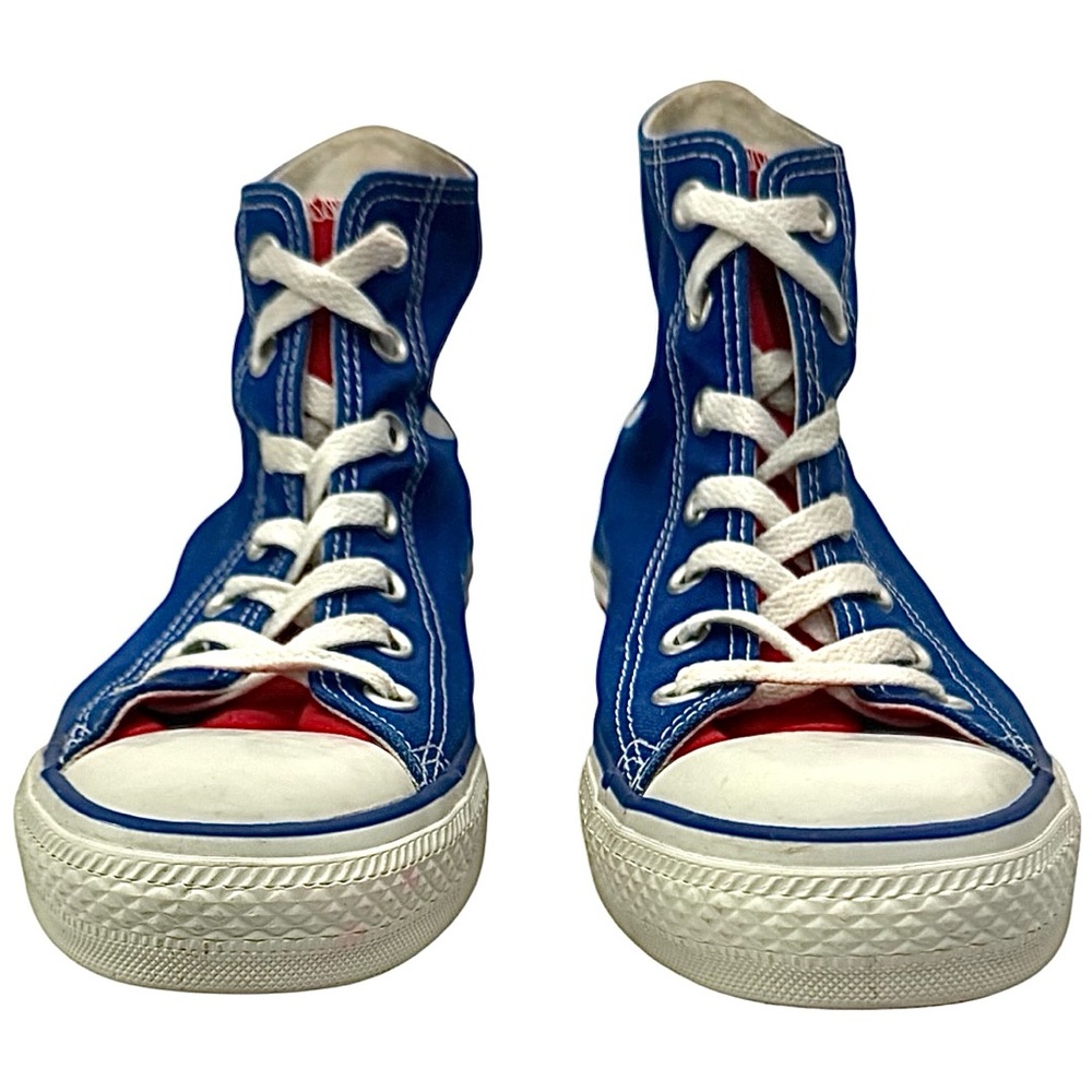 Converse Chuck Taylor Red White Blue Hi Top Sneakers Women’s 8 Pre-Owned - Picture 7 of 8